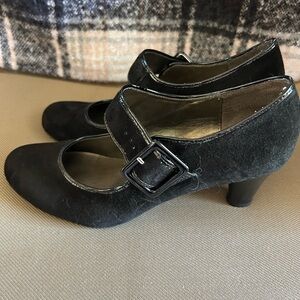 Naturalizer Black Mary Jane Flats